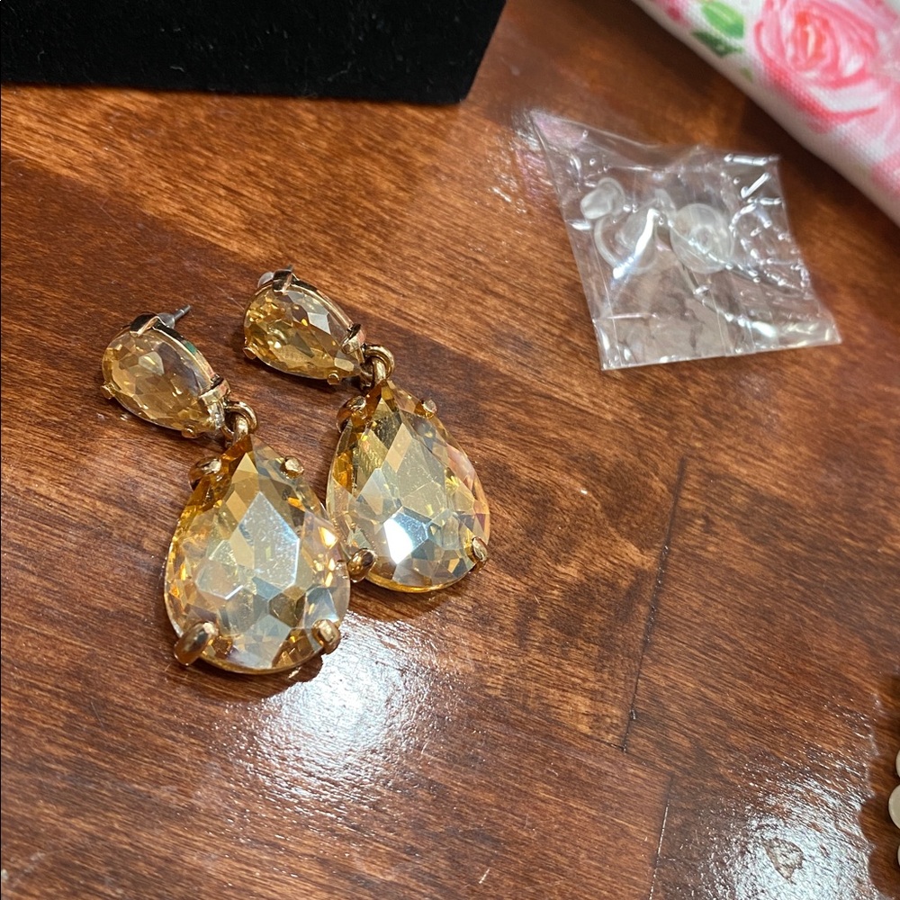 Prom Ready Gold Drop Earrings